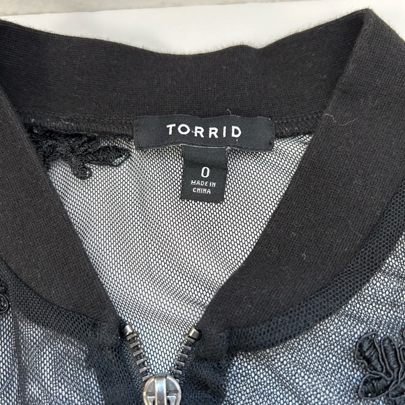 TORRID Black Mesh Floral Lace Bomber
Jacket / Torrid size 0 - Picture 7 of 10